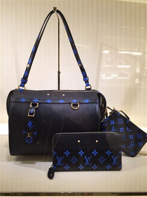 blue and white louis vuitton bag|louis vuitton blue bag monogram.